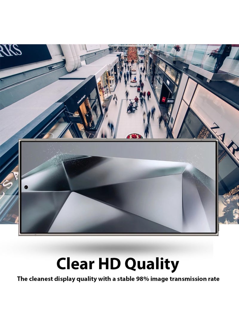 ACLIX Clear Screen Protector for Samsung Galaxy S26 Ultra, Transparent Tempered Glass Bubble Free Case Friendly Easy Installation Film - Image 4